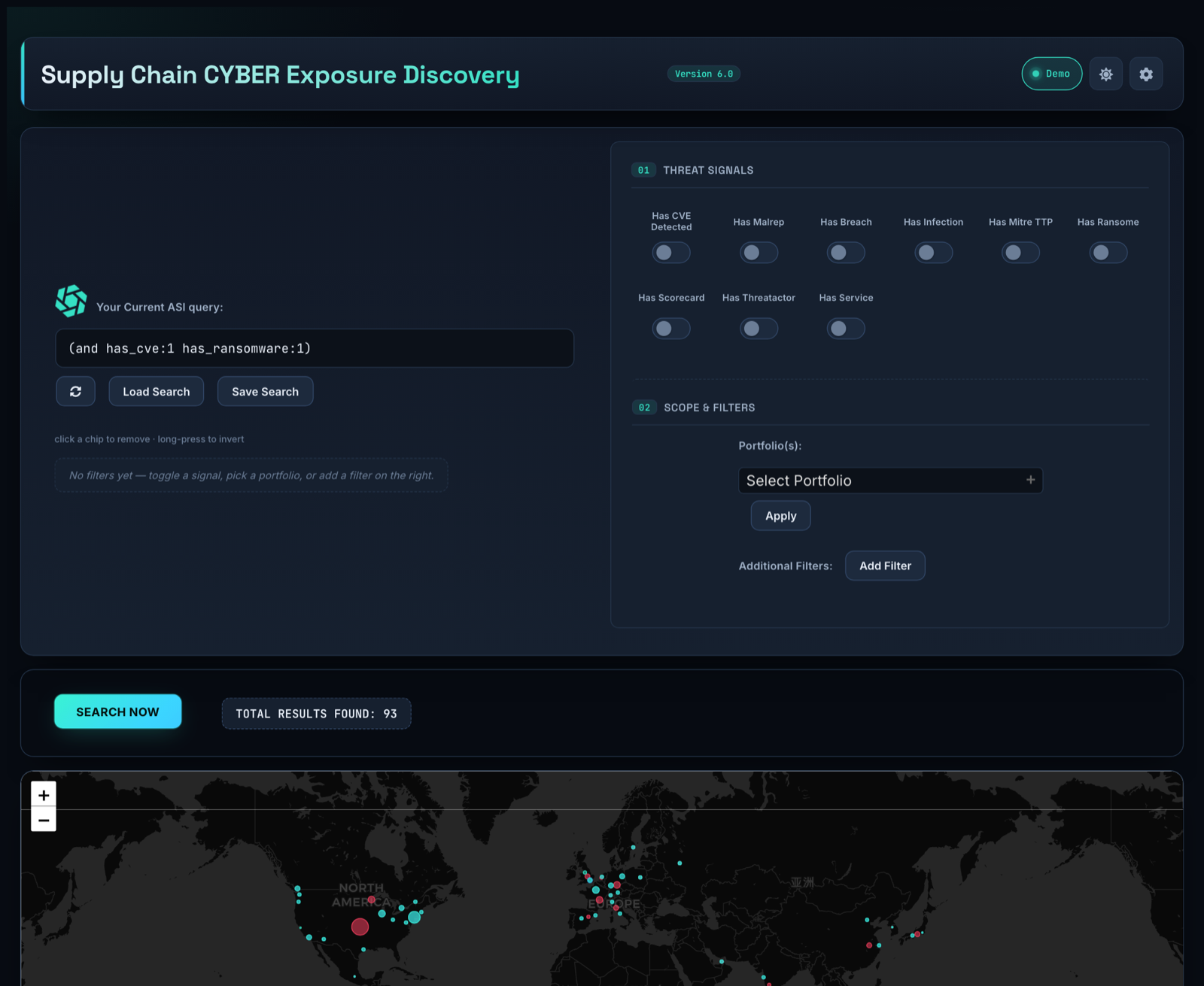 ASI Discovery dashboard — full view
